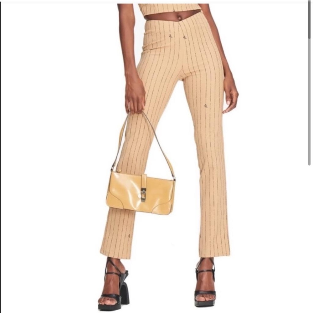 I.am.gia Dominique pants tan pinstripes
